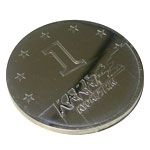Медаль латунная, химическое травление, гальваническое серебром